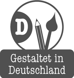 Gestaltet in Deutschland Siegel - Geschenk für Dich 